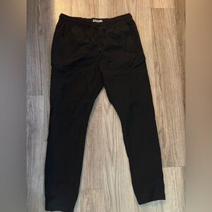 Black Casual Slim Fit Joggers